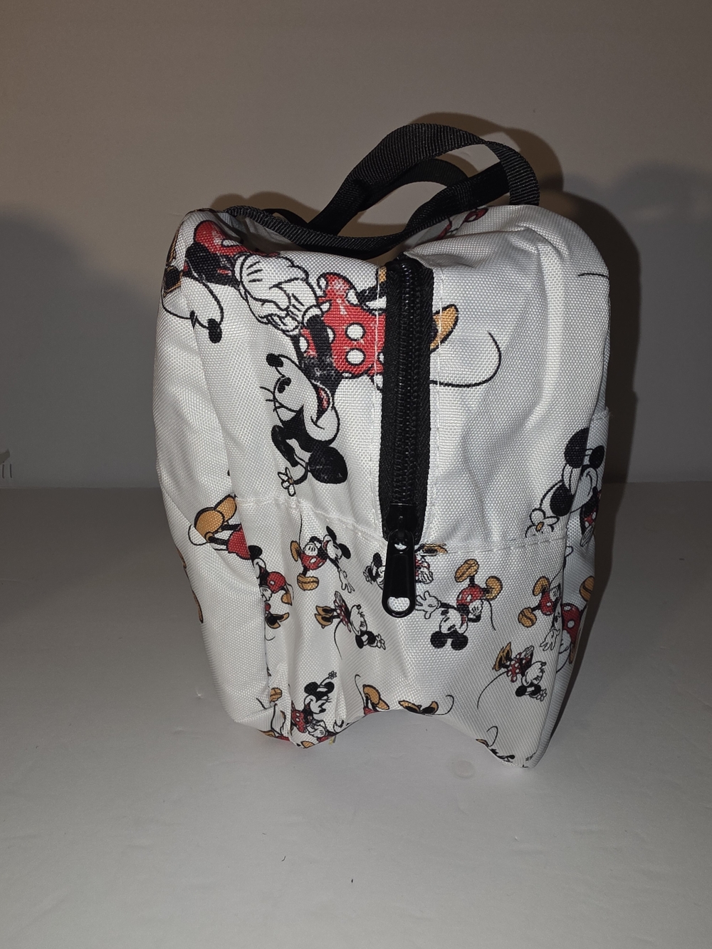 White Kids Backpack with Mickey & Minnie Print - Picture 4 of 7